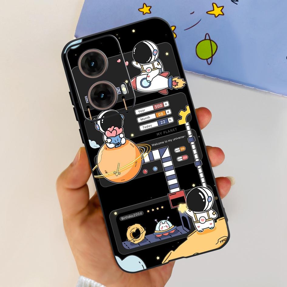 Чехол для Motorola Moto G85 MotoG85 5G 2024 Модный Цветочный Мягкий Силиконовый Чехол для Телефона Для Motorola G85 MOTO G 85 Защитный Fundas