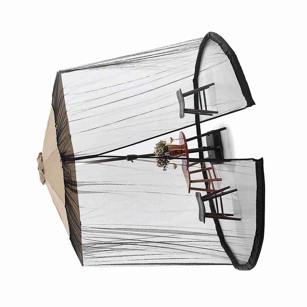 Outdoor Patio Umbrella Screen Mosquito Netting for Patio Porch   Water Pipe Mosquito Net for 7 11ft Umbrellas Patio
