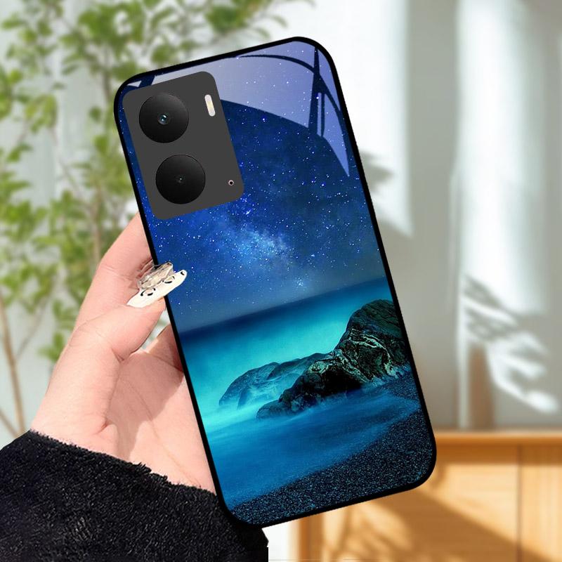 Для Realme P3 5G Чехол Закаленное Стекло Задняя Крышка Ударопрочный Жесткий ПК Оболочка Корпус Для Realme P 3 RealmeP3 5G Бампер Funda Coque