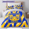 Tigres UANL Pattern Bedding Set Quilt Cover Pillowcase Home Decor Gift (1 * duvet cover + 2 * pillowcase, without core)