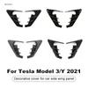 Автомобильные аксессуары для Tesla Model 3/Y, боковые части камеры, крышка боковой панели автомобиля, спойлер, пылезащитный чехол, украшение