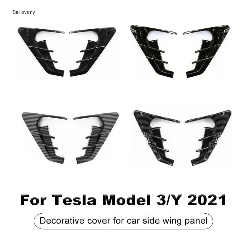 Автомобильные аксессуары для Tesla Model 3/Y, боковые части камеры, крышка боковой панели автомобиля, спойлер, пылезащитный чехол, украшение
