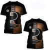 Fashion Fun Guitar Graphic T Shirts For Men New Casual Trend Personality Harajuku Printed Round Neck Short Sleeve Tops
