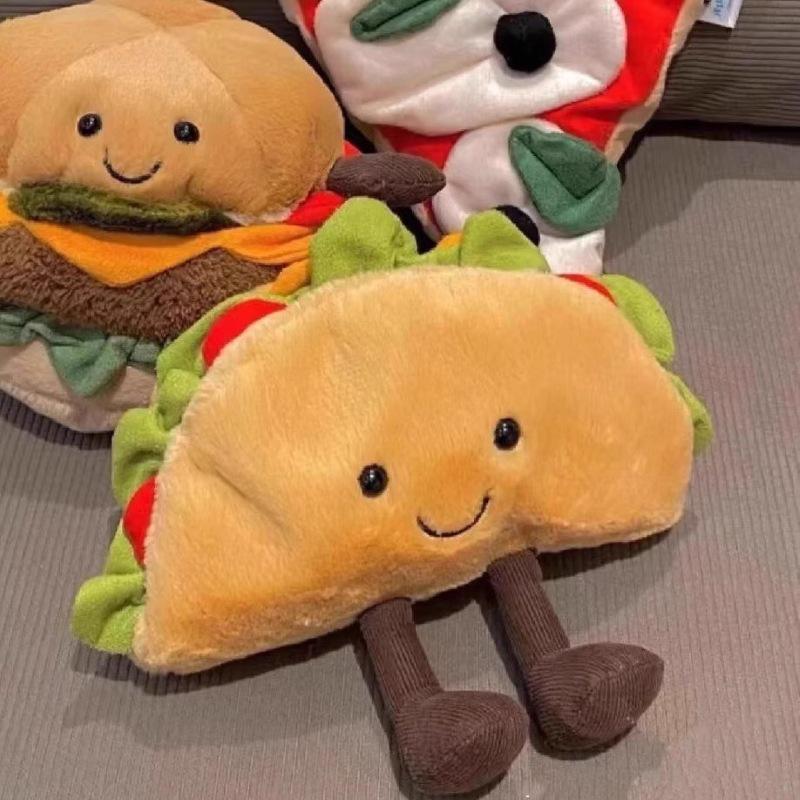 Веселая еда плюшевые игрушки: Коллекционные предметы: хот-дог, гамбургер, молочный чай и вечеринка послеобеденного чая