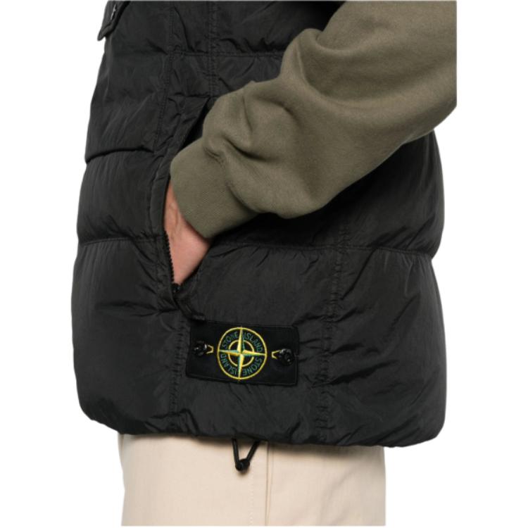 STONE ISLAND Жилет с высоким воротником и нашивкой с логотипом K2S15G100003S0A23V0029