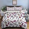 Fashion Make Up Print Bedding Set Duvet Cover 1 Duvet Cover 1/2 Pillowcases Adult and Children Bedding Set Luxury Girls Gifts