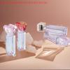 1 Pcs Empty Refillable Lip Gloss Tube 3.5ml Cosmetics Cute Heart-Shaped Clear Big Brush Lipgloss Packaging Tubes Container