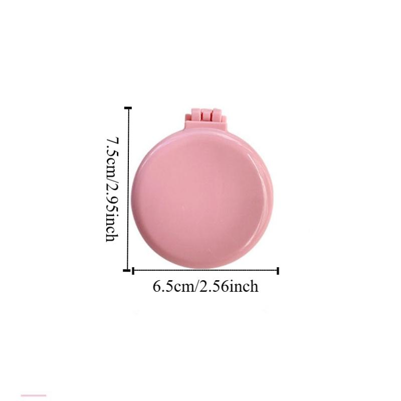 4Pcs Mini Folding Air Bag Comb Dual Use Pocket Hair Brush Makeup Mirror with Comb  Girl Women
