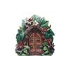 Wooden Elf Door Art Statues Handmade Fairy Gardens Doors Windows Door Miniature  Garden Decorations