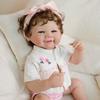 Lifelike 19 Inch Reborn Babies Dolls Vivienne Full Silicone Body Newborn Doll Can Bath Vivid Smiling Rebirth Dolls for Kids Xmas Holiday Surprise Gift