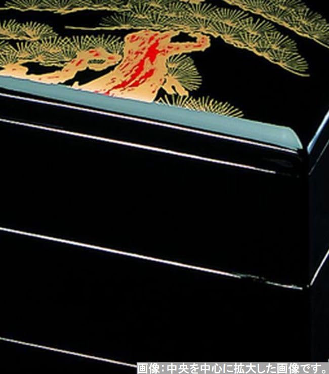 Outdoor Lunch Box Made In 3 Houtoku Sunrise Pine X X J-kitchens (Lunch Box) Japan, Tiers, 6.5 Inches, Design, 19.7cm 19.7cm 17.9cm