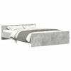 VidaXL Bed Frames Headboard and Footboard Concrete Grey 150x200 Cm 3203757