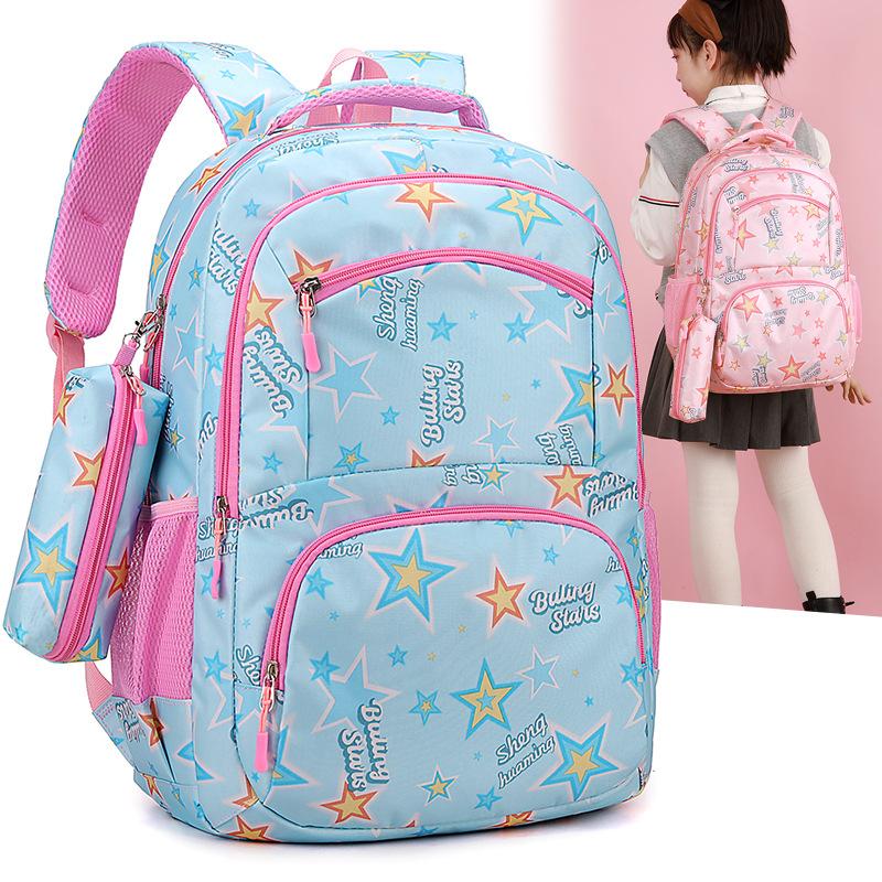 New Middle and High School Students Schoolbag Large Capacity Fresh and Cute Backpack Casual Simple Travel Backpack