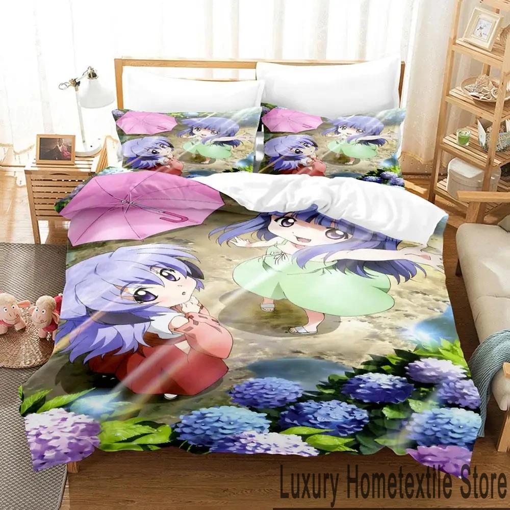 3D Print Anime Higurashi When They Cry Bedding Set Boys Girls Twin Queen King Size Duvet Cover Pillowcase Bed Boys Adult