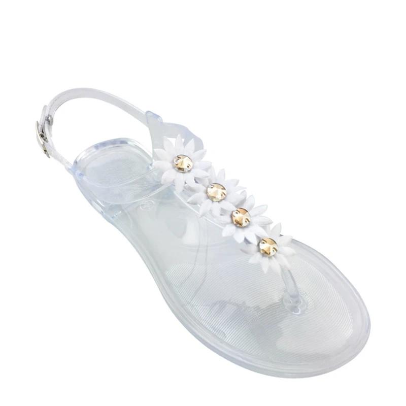 Празднуйте Прозрачная обувь Женская обувь-желе Сандалии для пляжного отдыха 2024 Новая Простая Модная Плоская обувь Женские шлепанцы Chaussure Femme