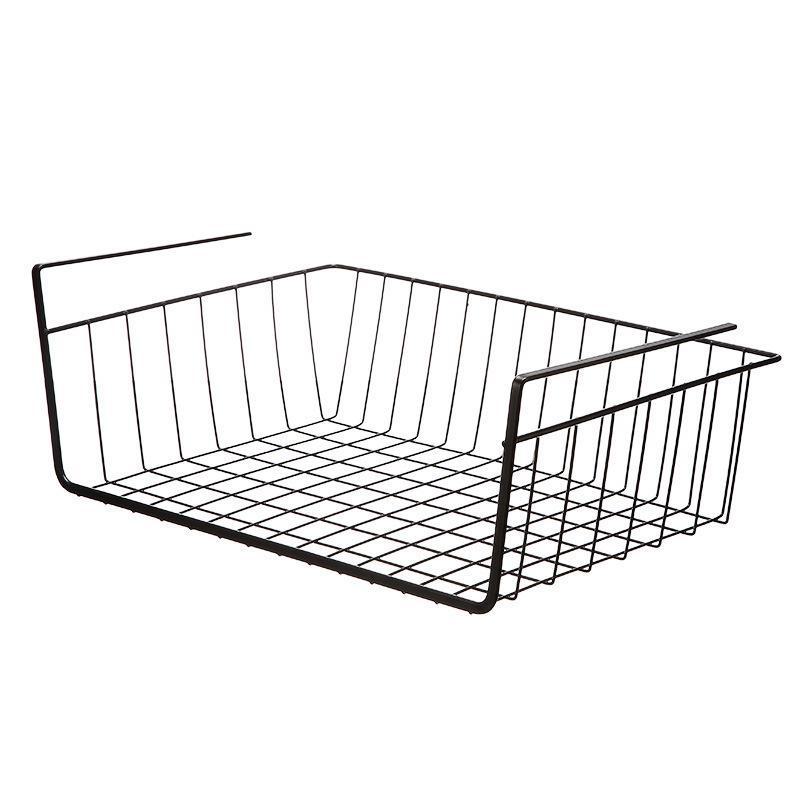 Большой ящик для хранения вещей для дома с бесплатной установкой для организации стола и кухни, многоуровневая стойка и подвесная корзина