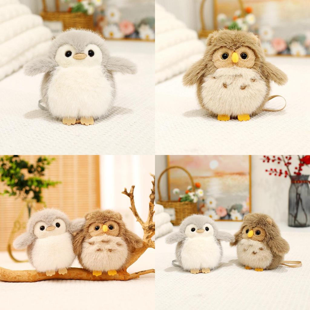 Penguin Owl Plush Toy With Magnetic Shoulder Attachment For Kids Animal Toy Collectors Item