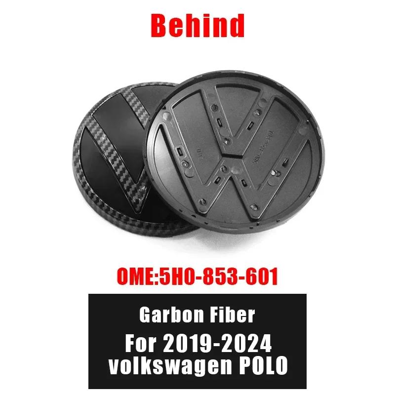 lmn1 ·1Pc For Volkswagen Polo 2019-2024 139mm 110mm 5H0853601D VW Car Logo Emblem Hood Front And Rear Tail Mark Rear Badge Accessori