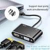 Портативный VGA-адаптер-конвертер для высокой четкости с 3,5-мм портом для видео и аудио 1080P, конструкция Plug and Play