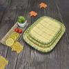 Imitation Bamboo Weaving Hot Pot Vegetable Plate Multiple Styles Serving Plate  Restaurant