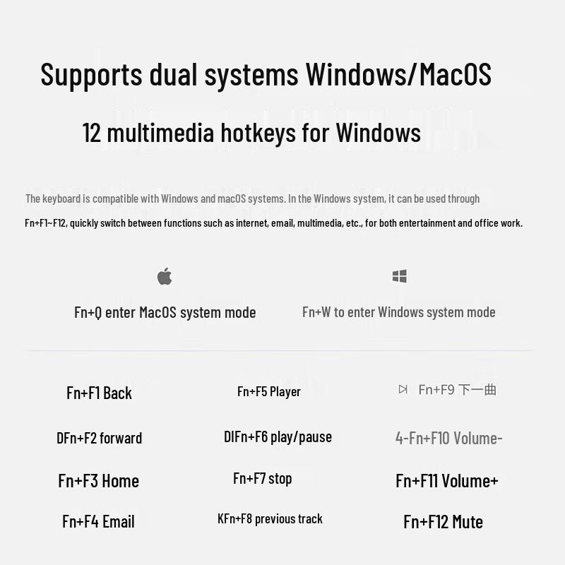 Rapoo E9000G Ultra-Thin Multi-Mode Wireless Keyboard