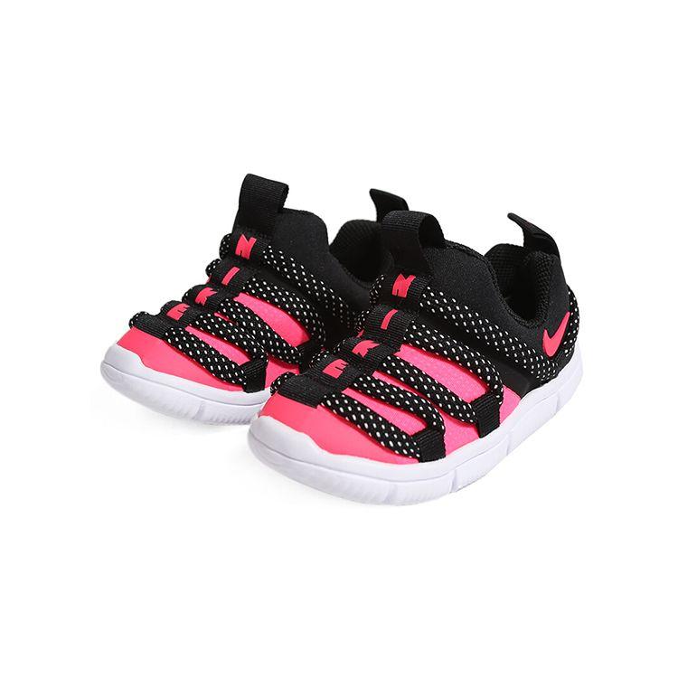 Nike Новичок Легкие Дышащие Нескользящие Амортизирующие Низкие Повседневные Кроссовки Детские кроссовки Черный Розовый AQ9661-002