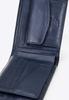Wittchen Men's Leather Wallet With A Lapel Panel, Navy Blue, Natural Leather
