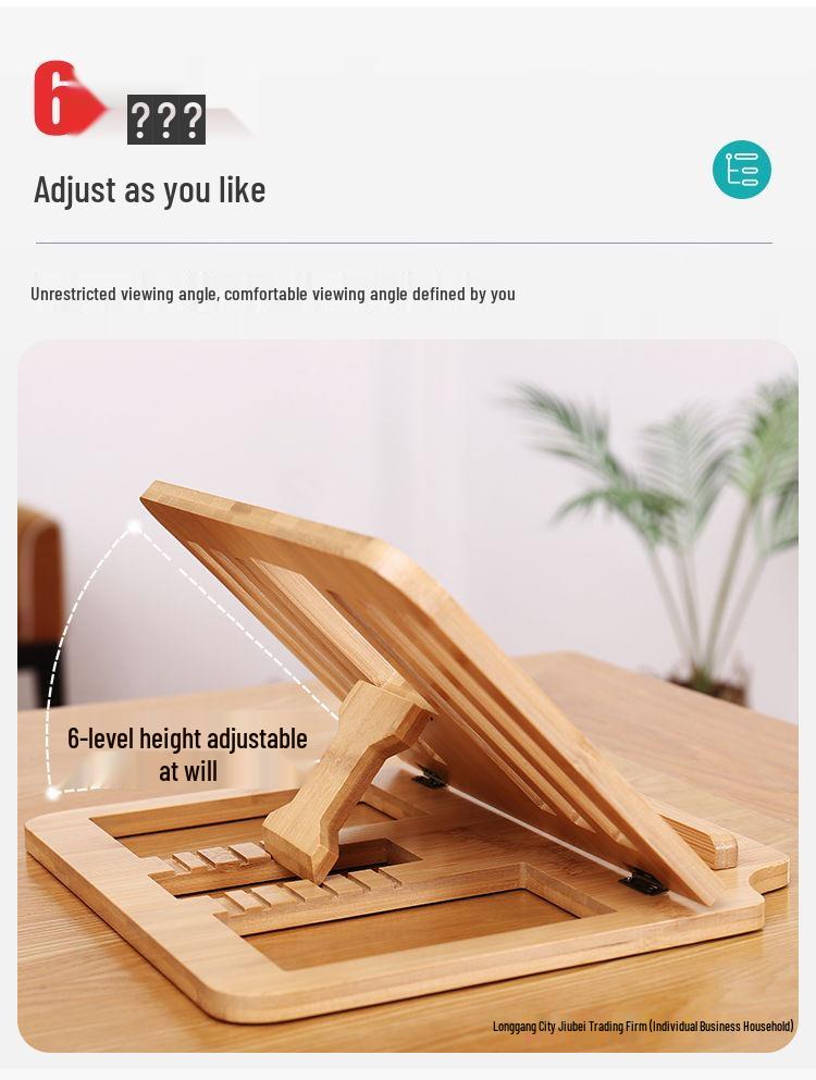 2025 Portable Solid Wood Folding Laptop & Tablet Stand with Cooling Riser