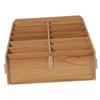 Garneck Wooden Card Case, Light Brown, Storage Case for Trading Decks, Card Box, Card Case