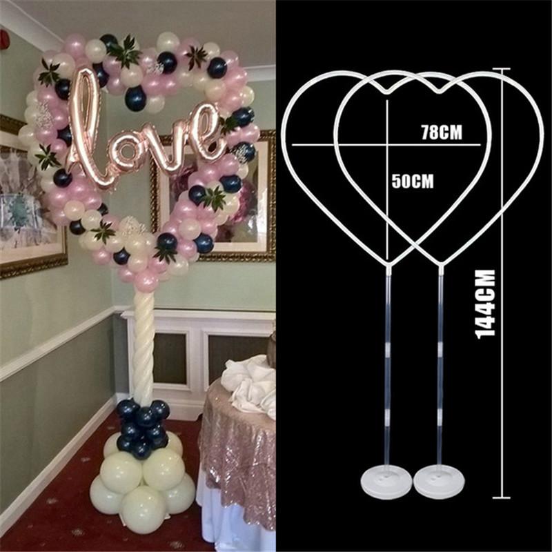 Plastic Round Balloon Arch Ring DIY Background Holder Circle Wreath Ballon Column Base Wedding Birthday Party Decor Baby Shower
