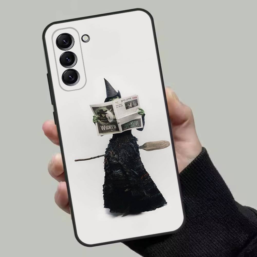 W-Wicked Musical Green Cool Phone Case For Samsung Galaxy A 73,72,51,53,52,71,22,5G,Note,J7,8,9 Soft Precise Hole Black Cover