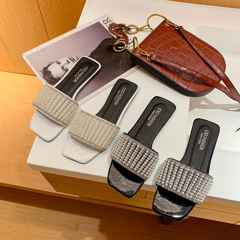 New Style Summer Beach Shoes for Women Trend Fashion Beads Chains Fashion Footwear Elegant Sexy Party Wedding Female Sandals