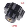 Plastic M4/M5/M6/M8 Female Thread Seven Star Shaped Head Clamping Nuts Knob