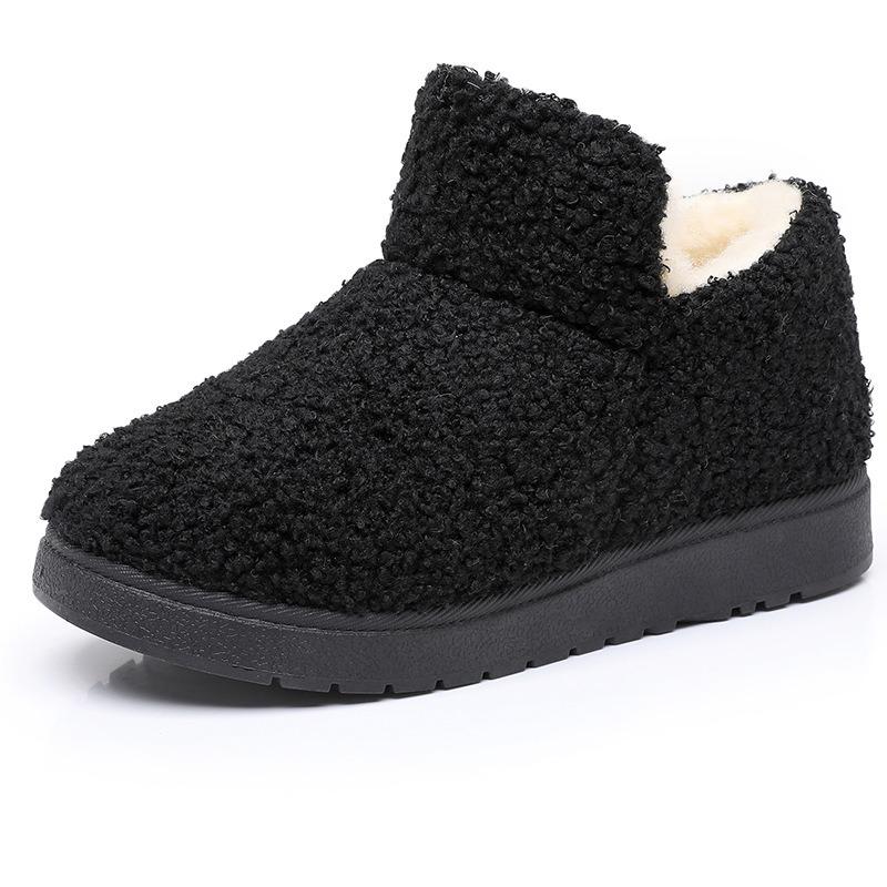 2025 Winter New Arrival Women's Cotton Slippers Home Warmth  Slip-Resistant Fleece-Lined Thickened Mom Snow Boots