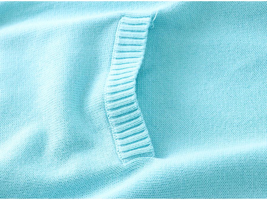 Японский кардиган-униформа JK с V-образным вырезом и длинным рукавом - Утолщенный свитер 7-й вязки для весны/осени