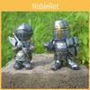 Exquisite Medieval War Resin Gnome Knight Figurines Unique Desktop Decorations For Collectors And Garden