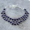 Amethyst Gemstone Handmade 925 Sterling Silver Jewelry Necklace 18" M-315