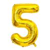 32-Inch US Number Birthday Party Balloons - Individual Aluminum Film