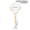 Ingemark Elegant Sexy Irregular Texture Leaf Long Pendant Choker Necklace for Women Trendy Simple Metal Neck Chain New Jewelry
