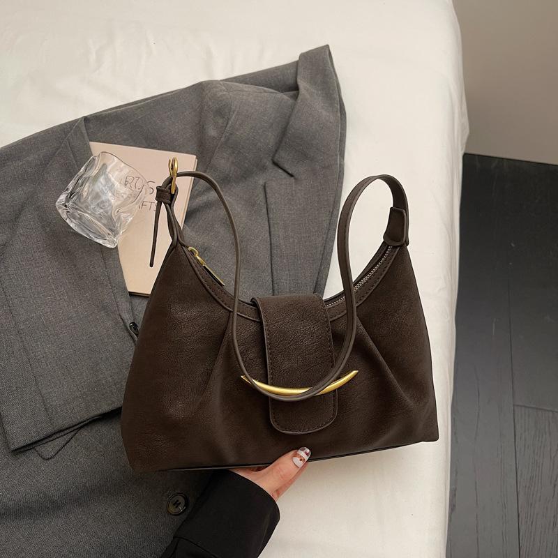 Зимняя новая мода простая высокая ценность нишевая сумка подмышку повседневная сумка через плечо сумка большой вместимости женщины