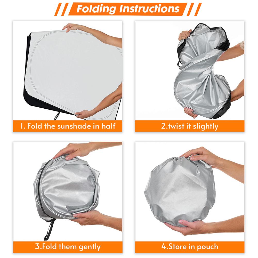 Car Front Window Sunshade Cover Parasol Auto Windshield Sun Visor Sunscreen For Toyota RAV4 2019 2020 2021 2022 Tesla Model 3