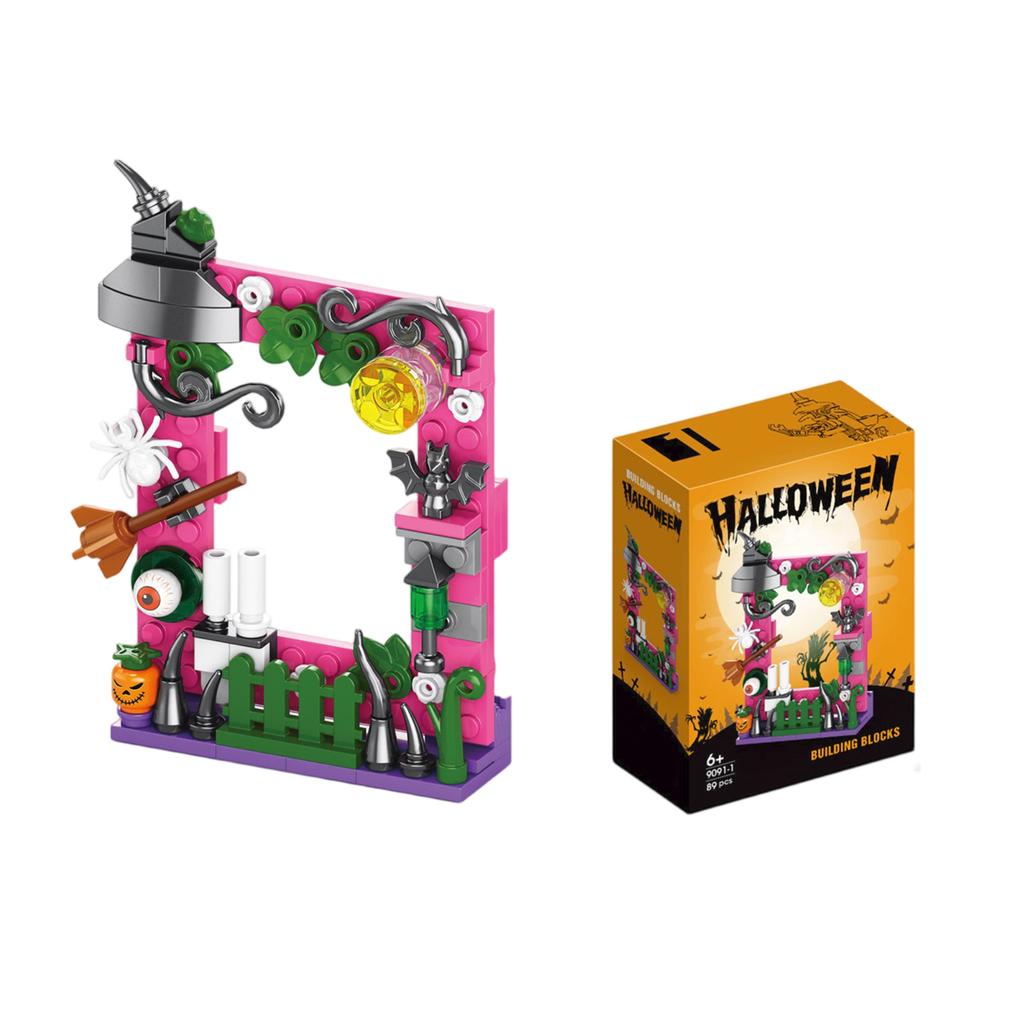 Halloween Series BuildingBlocks, Pumpkin House Toys, Ornaments, Children'S Toys