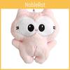 Pink Garfield Stuffed Animal Keychain With Short Pile Plush For Kids And Decor