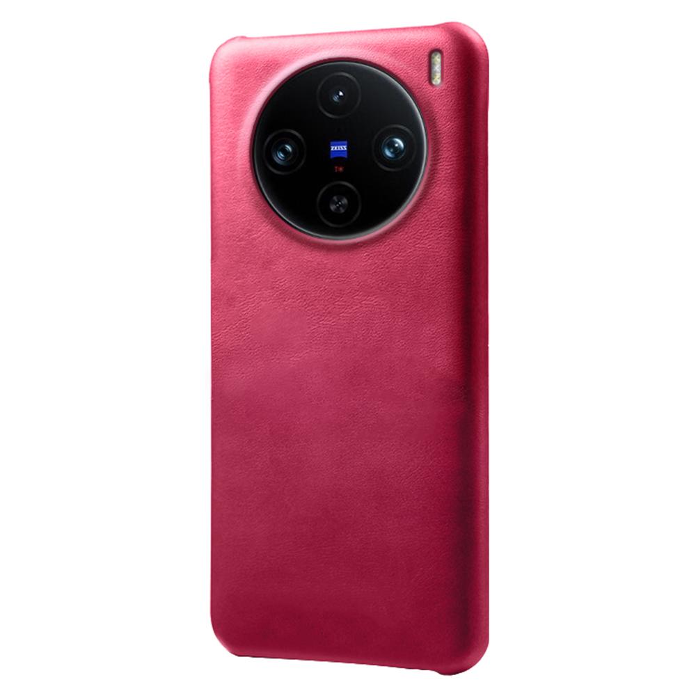 For vivo X100 Pro 5G Case Calf Texture Anti-scratch Hard Phone Cover