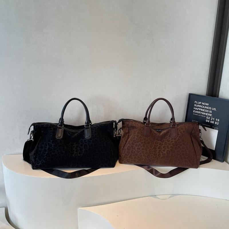 Новая сумка-тоут с леопардовым принтом, дорожная сумка, большая вместимость, спортивная, для фитнеса, для поездок, ручная кладь