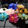 Colorful Sequins Flower Applique Handmade Beads Repair Hole Applique  Clothing Decoration
