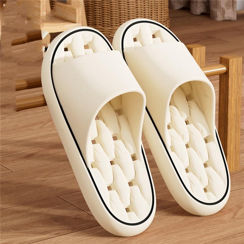 Массажные нескользящие тапочки Stepping Shit Feeling Slippers EVA нескользящие антизапаховые