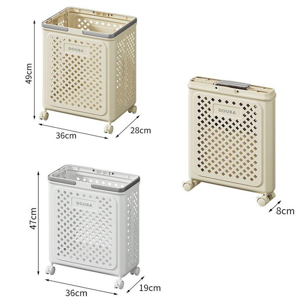 Полая коробка для хранения корзина для белья на колесах корзина для грязной одежды прочная складная корзина для белья