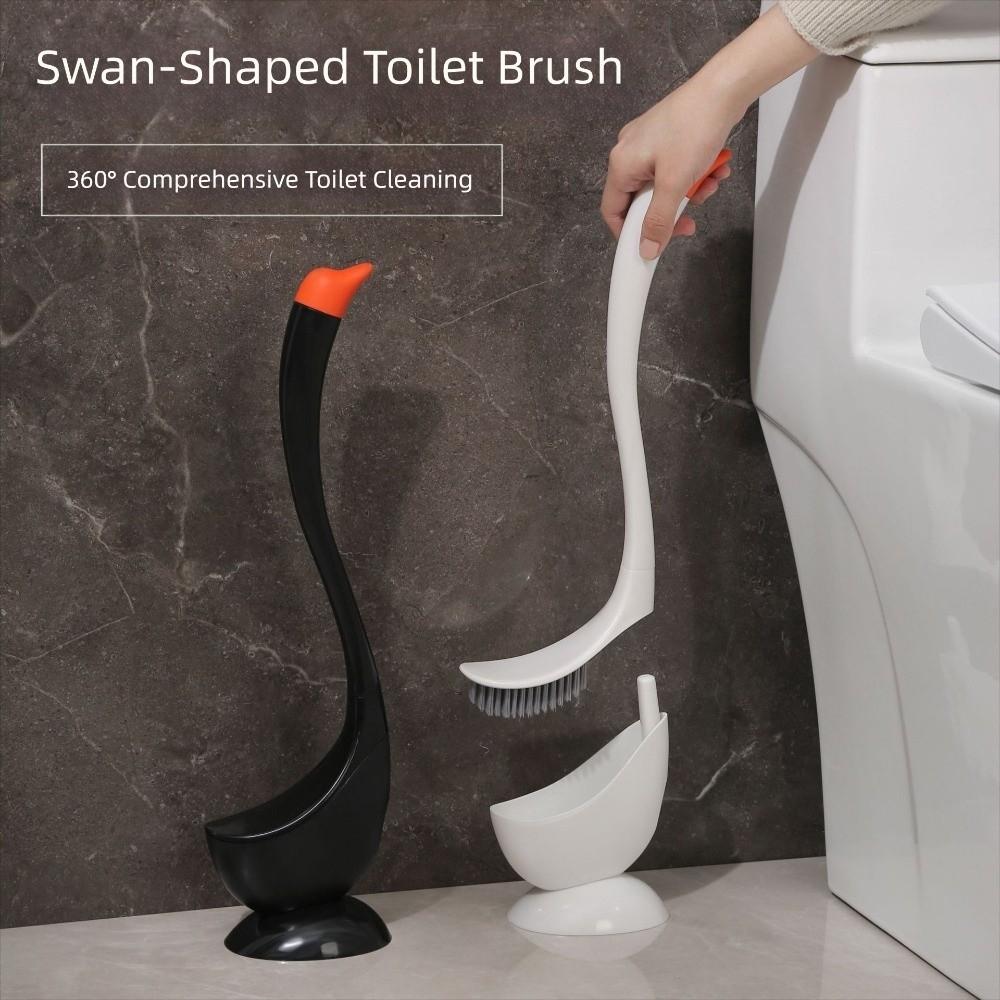 Plastic Bathroom Cleaning Brush Cute Swan Shape Toilet Bowl Cleaner Bathroom Accessories