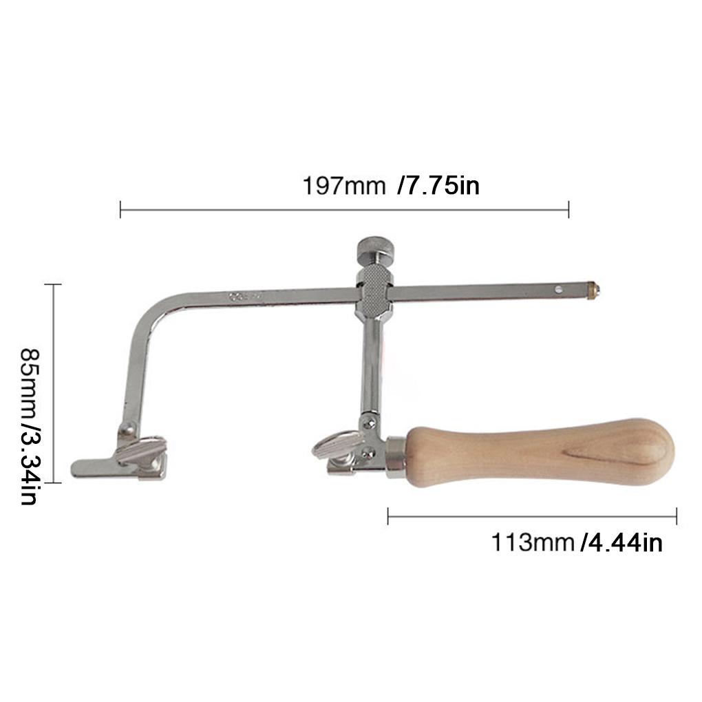 Эффективная резка U-образной пилы-лука для проектов «сделай сам» Регулируемая рукоятка пилы «сделай сам» U-образная стальная пила-лука